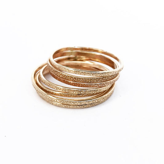 Dani Glitter Bands- Stackable Rings