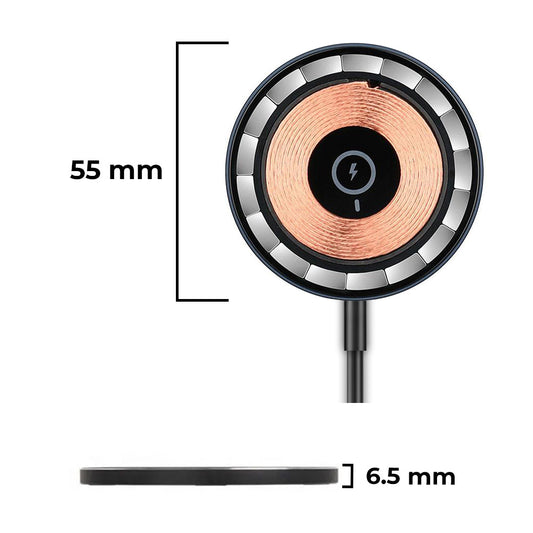 MagSafe BLACK Wireless Charger - Wood